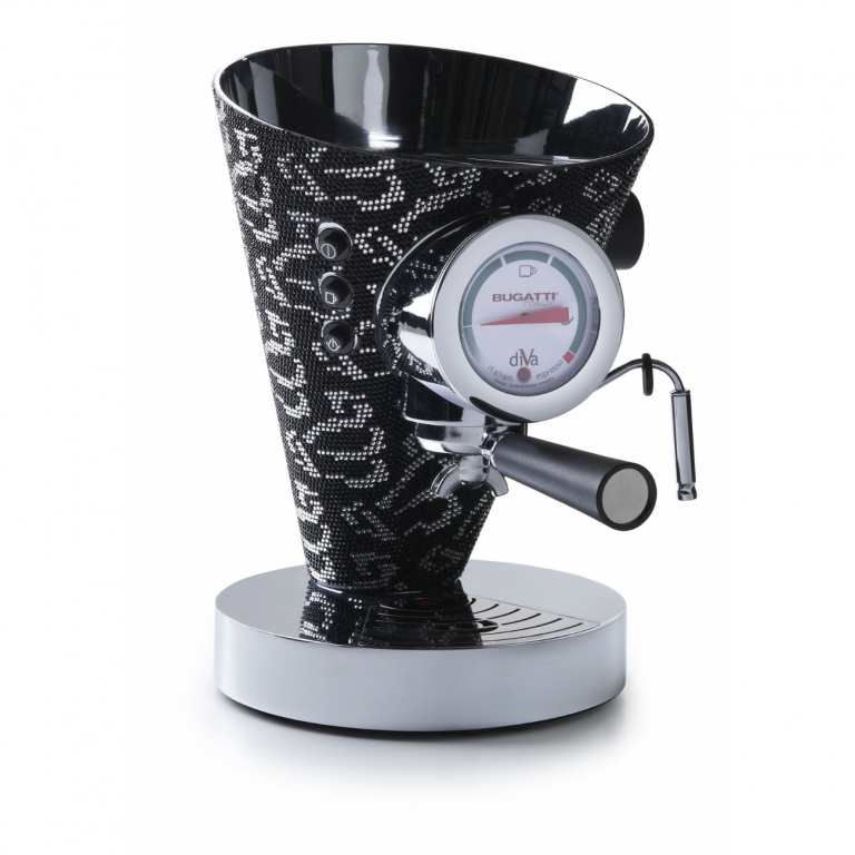  Кофемашина Bugatti Кофемашина Эспрессо DIVA 14000 Silver Black Swarovski